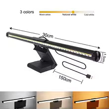 30CM CCT LED Monitor Light Bar for Computer Screen – Dimmable Hanging Lamp for Work, Study, Reading & Gaming