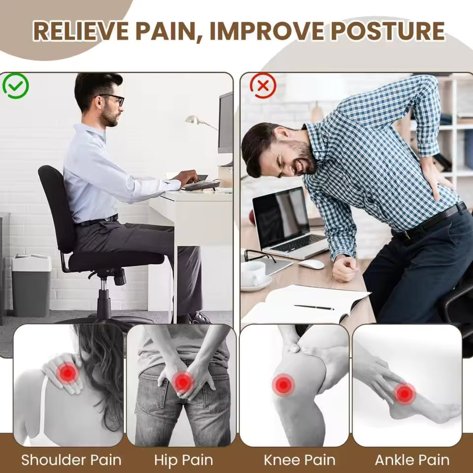 Adjustable Under Desk Foot Rest – Ergonomic Foot Stool with 3-Level Incline and Non-Slip Surface