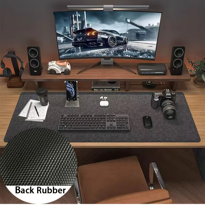 XXL Large Gaming Mouse Pad Desk Mat – Non-Slip Keyboard & Laptop Deskpad with Felt Surface