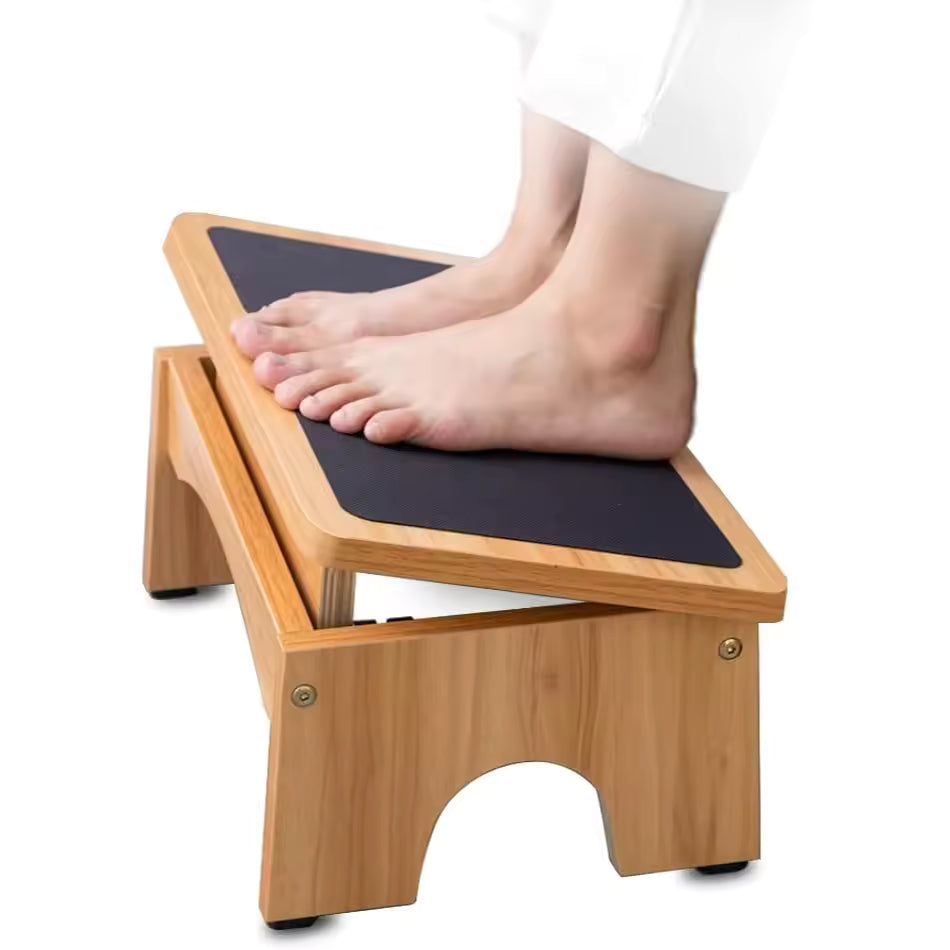 Adjustable Under Desk Foot Rest – Ergonomic Foot Stool with 3-Level Incline and Non-Slip Surface